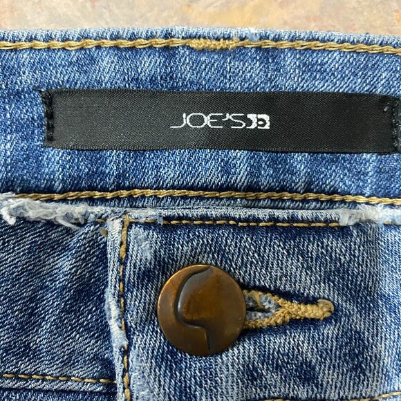 Joe’s Jeans Skinny Ankle Jeans Size 26 Raw Hem Light Wash Stretch - Picture 3 of 8